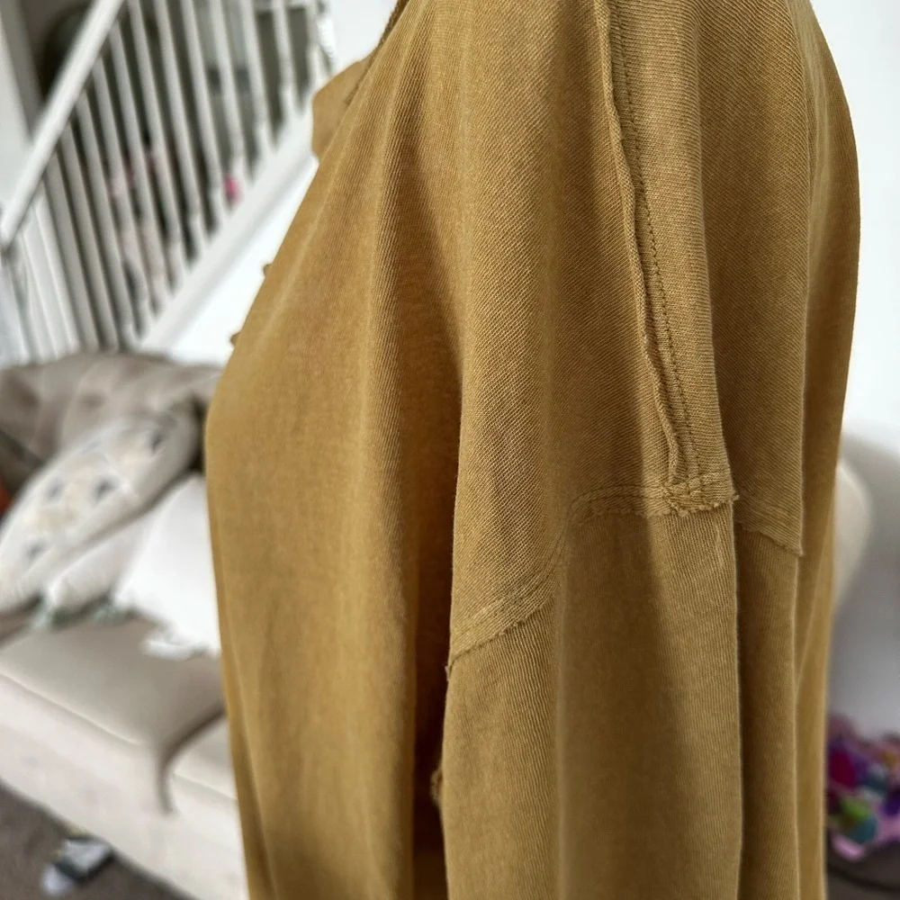 We The free Tan Lace-Up Tunic Top - Picture 4 of 10
